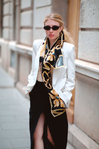 Chain Luxury Silk Scarf - ScarvesMAZONKIKI