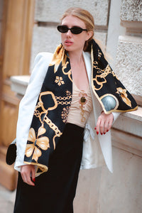 Chain Luxury Silk Scarf - ScarvesMAZONKIKI