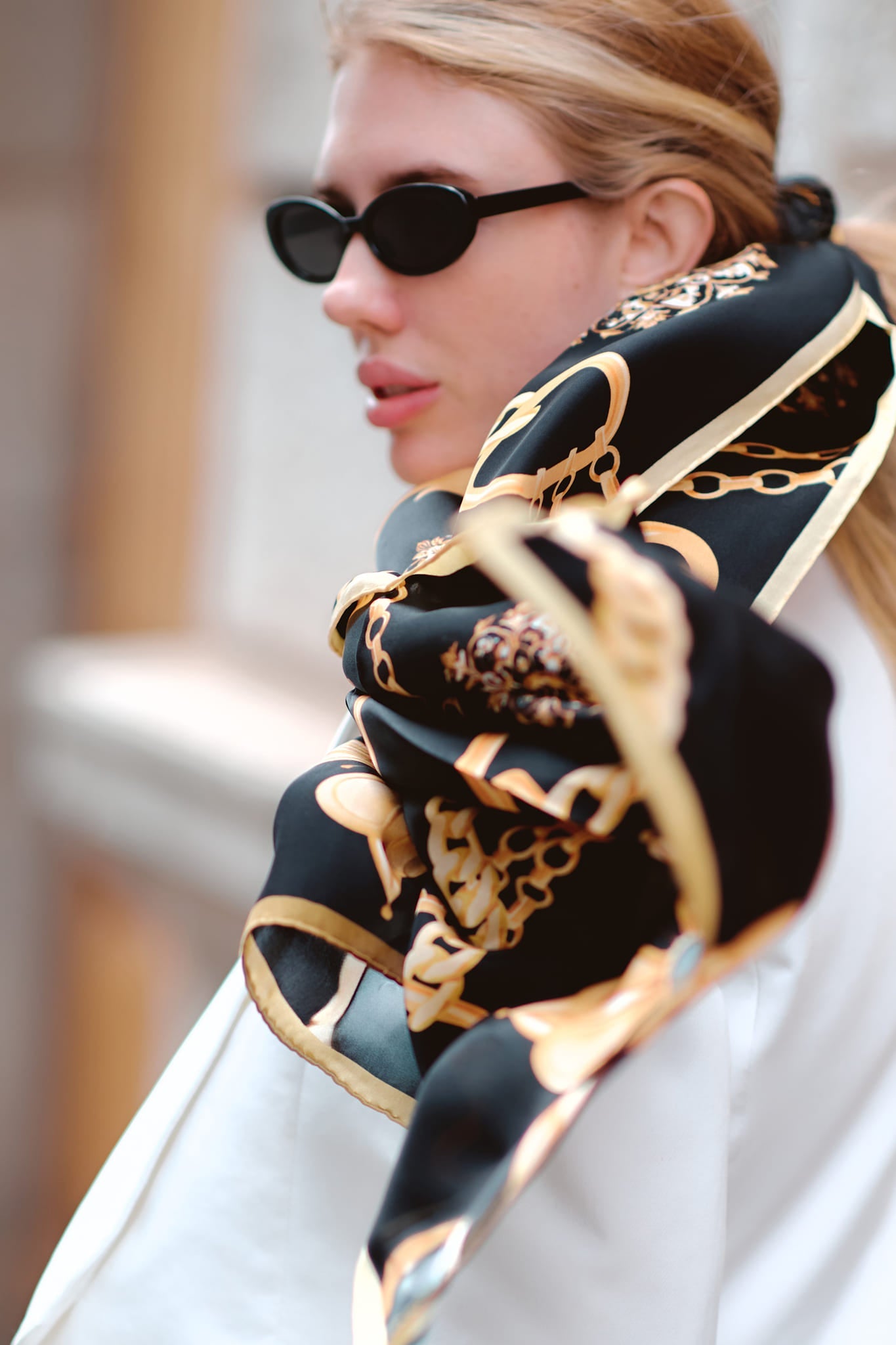 Chain Luxury Silk Scarf - ScarvesMAZONKIKI