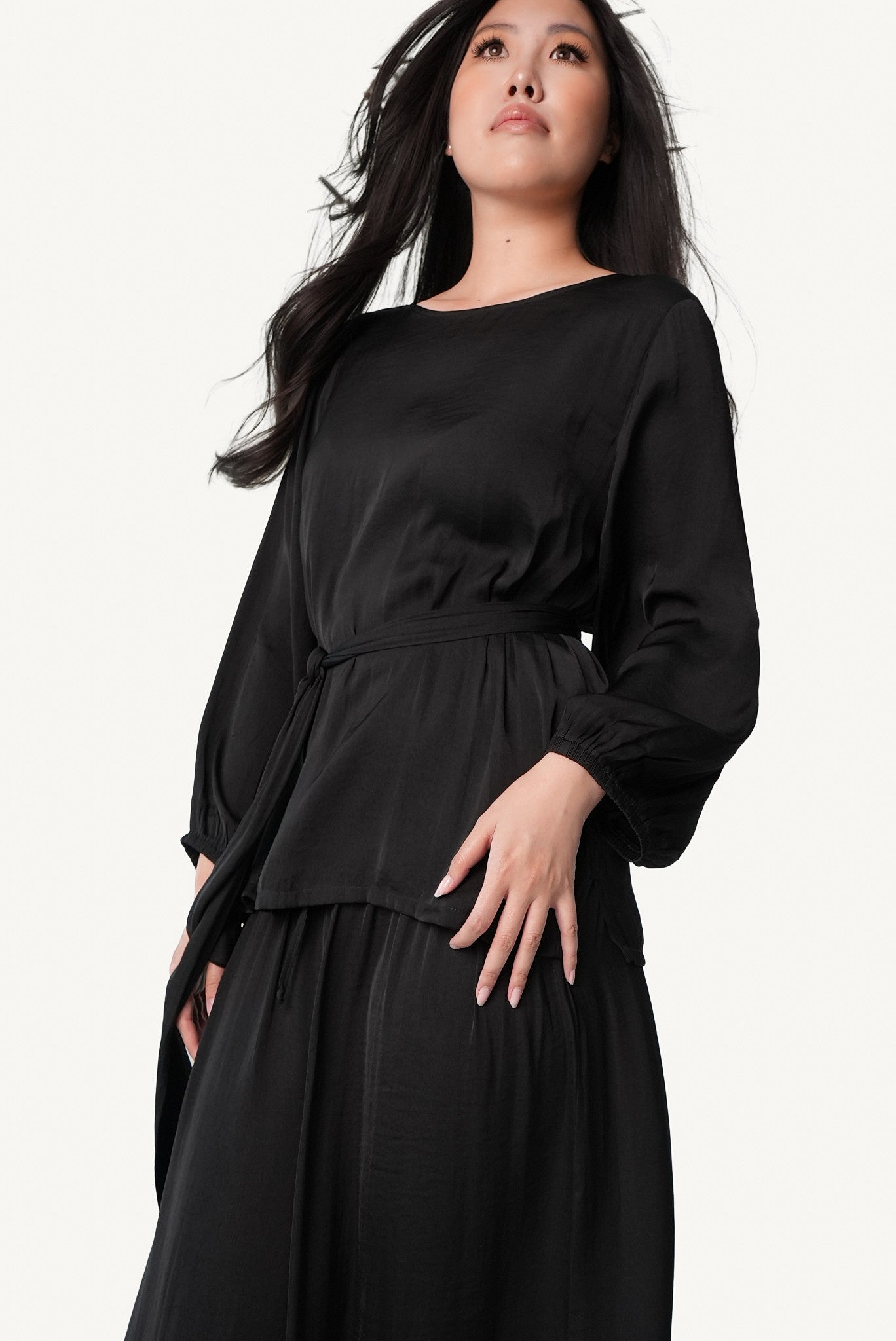 Belted Wide-Leg Lounge Set