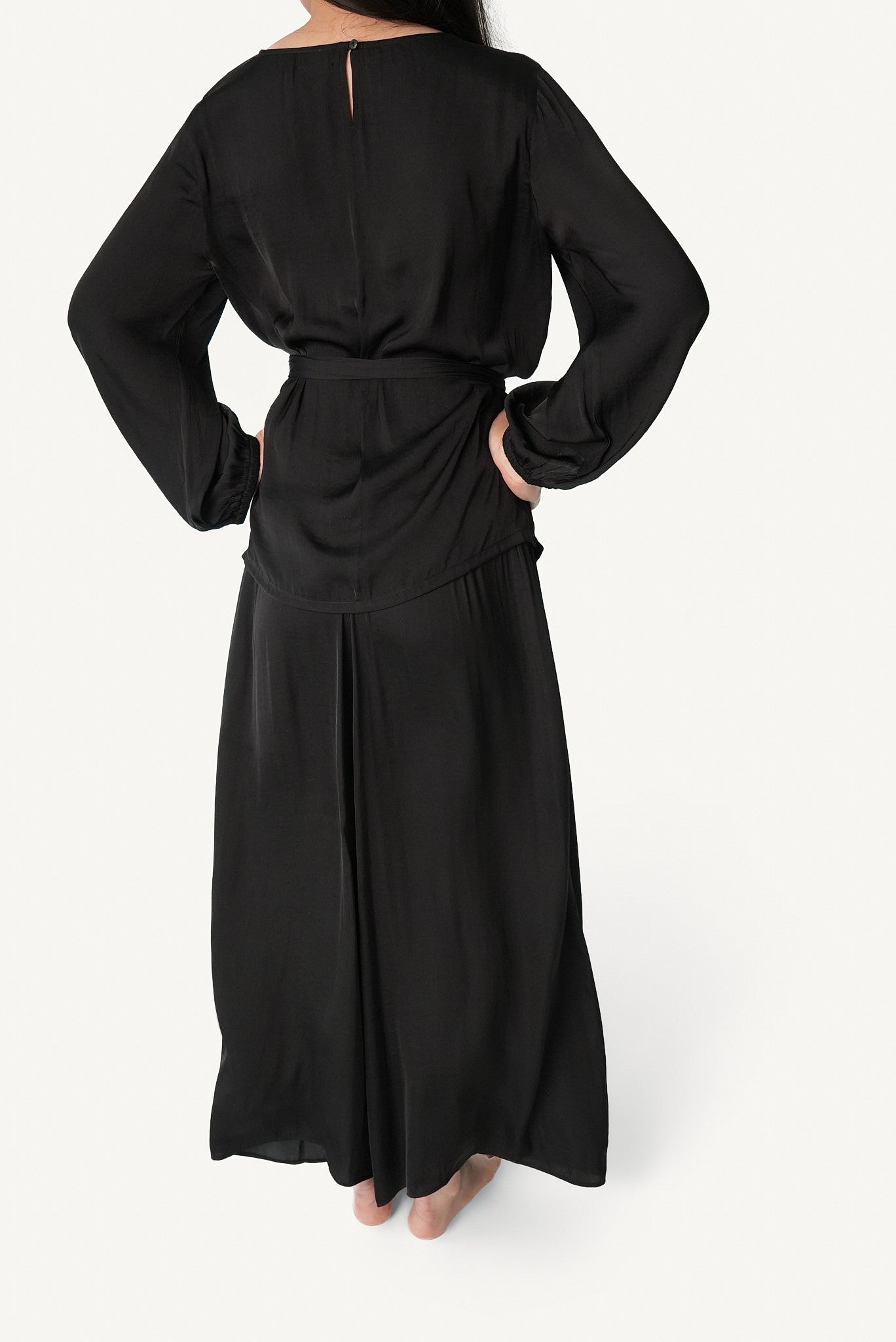 Belted Wide-Leg Lounge Set
