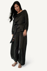 Belted Wide-Leg Lounge Set