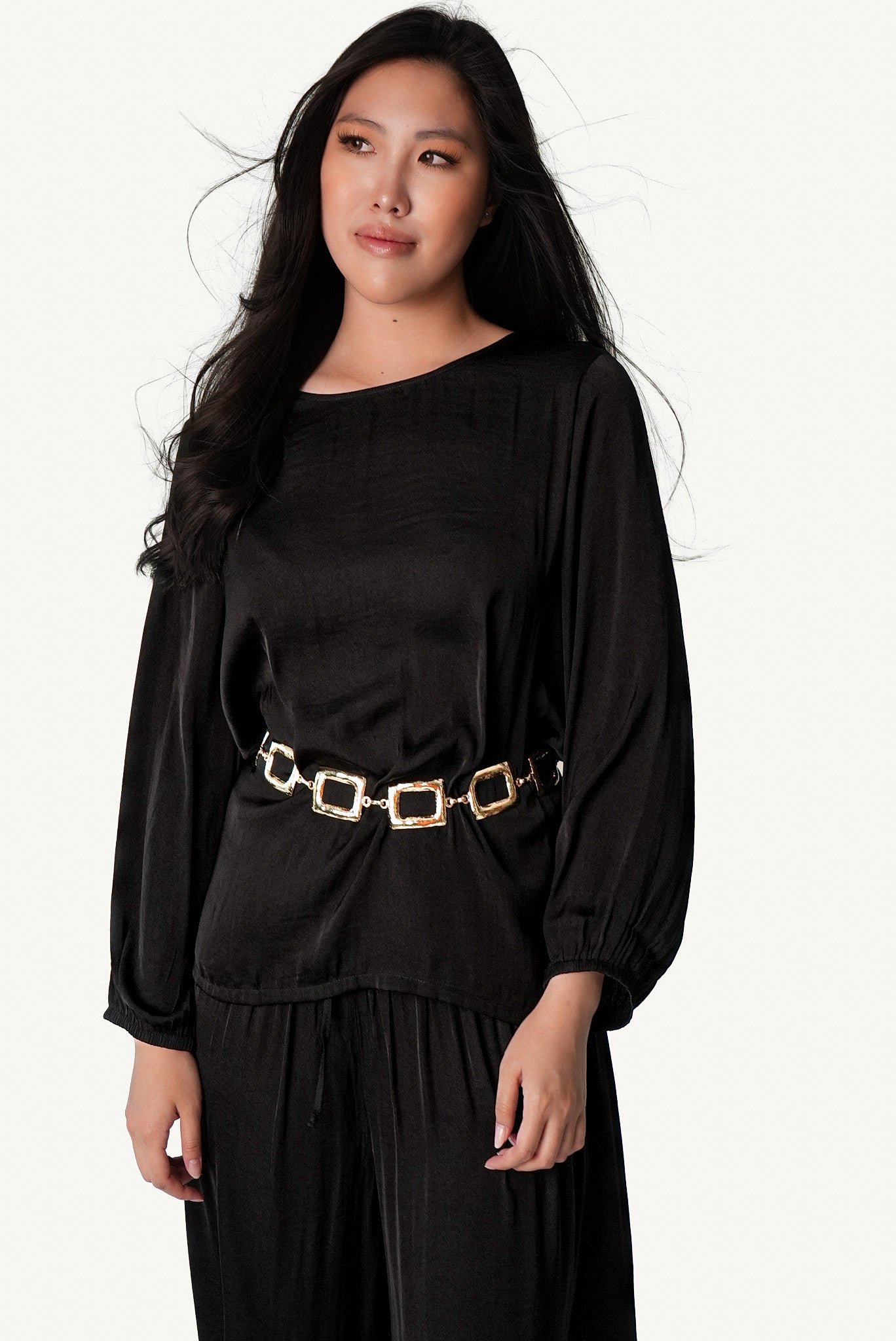 Belted Wide-Leg Lounge Set