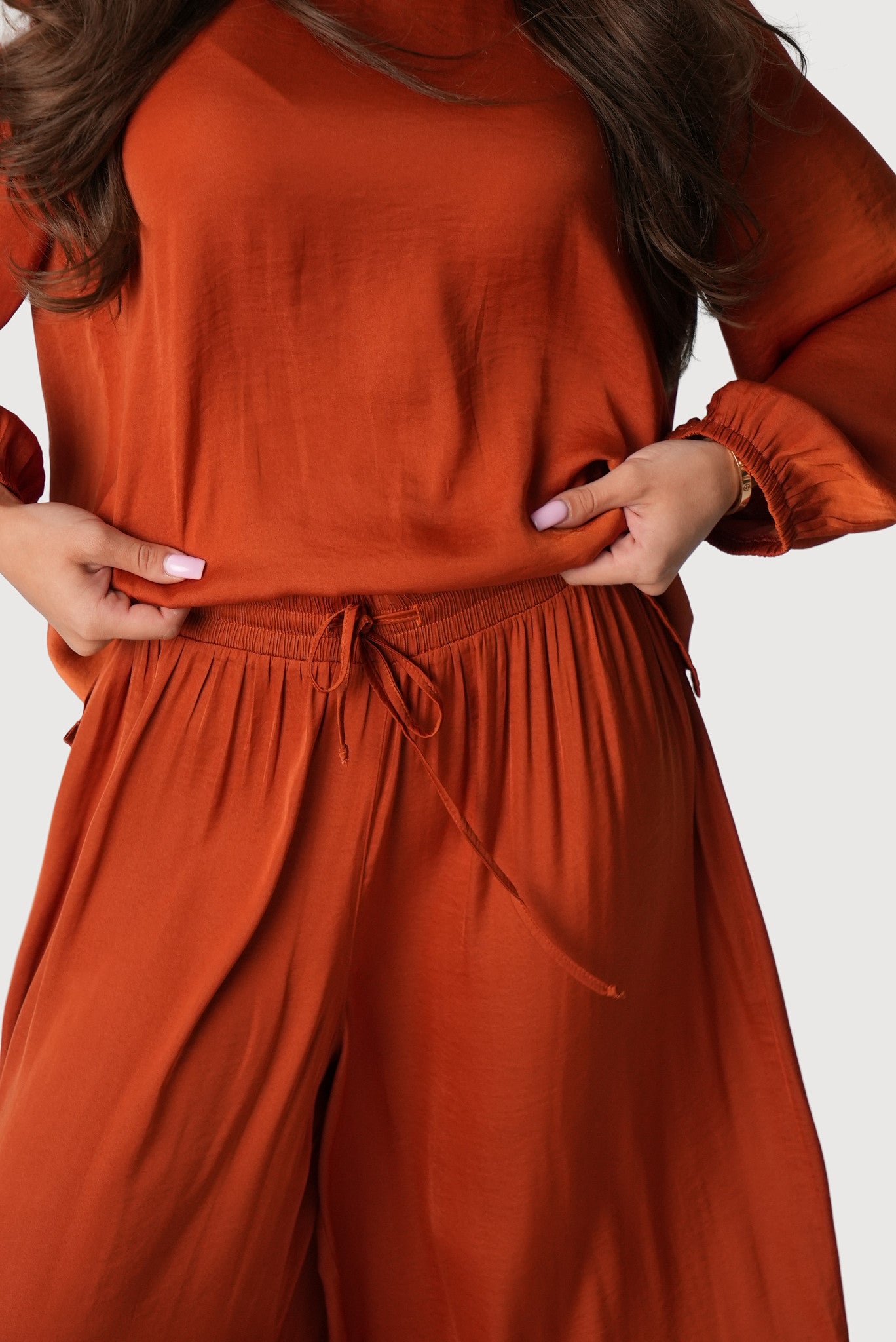 Belted Long-Sleeve Lounge Set