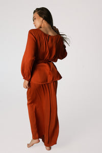 Belted Long-Sleeve Lounge Set