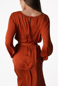 Belted Long-Sleeve Lounge Set