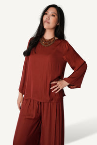 Belted Bateau-Neck Lounge Set