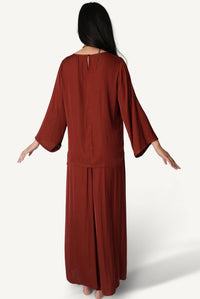 Belted Bateau-Neck Lounge Set