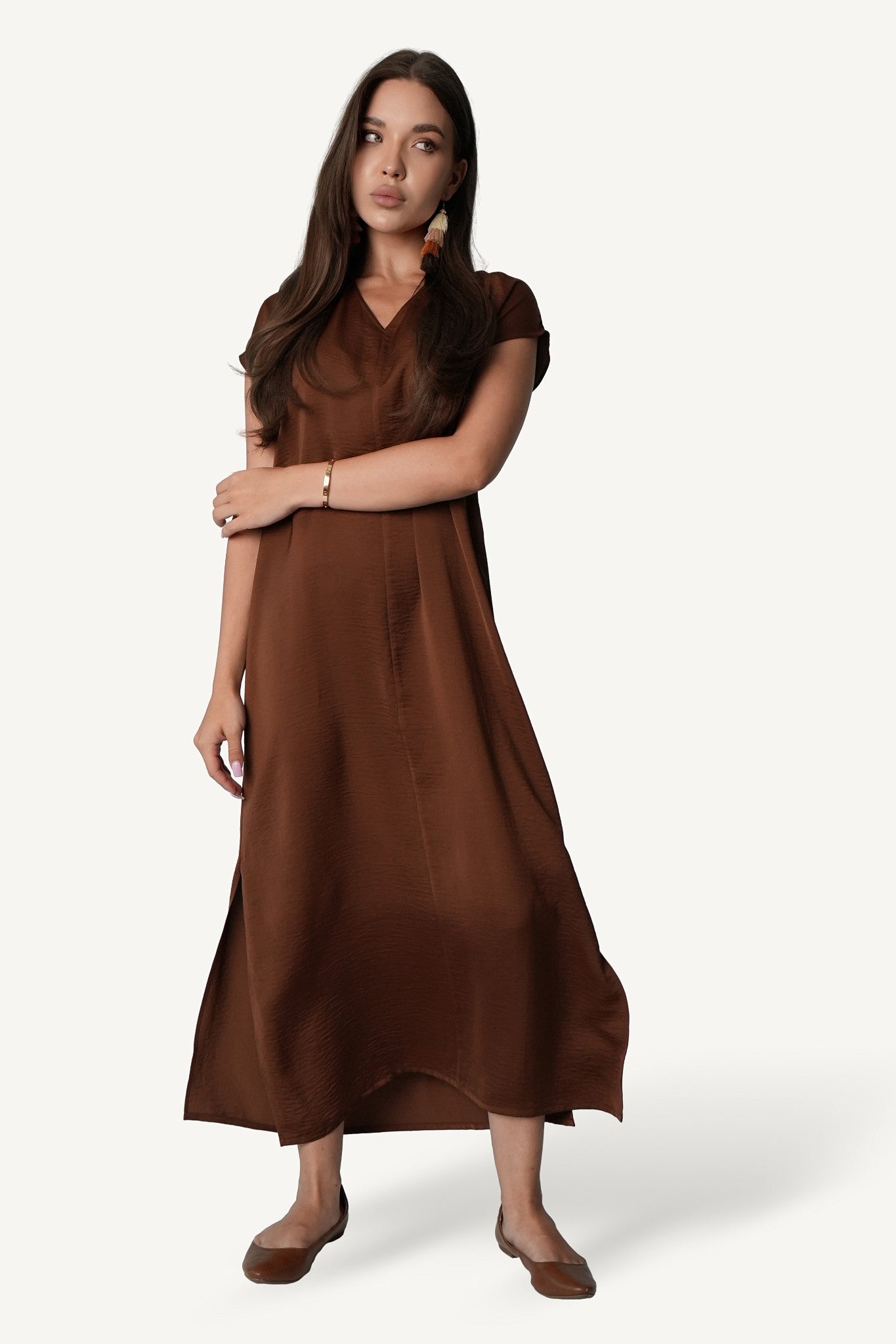 V-Neck Maxi Dress