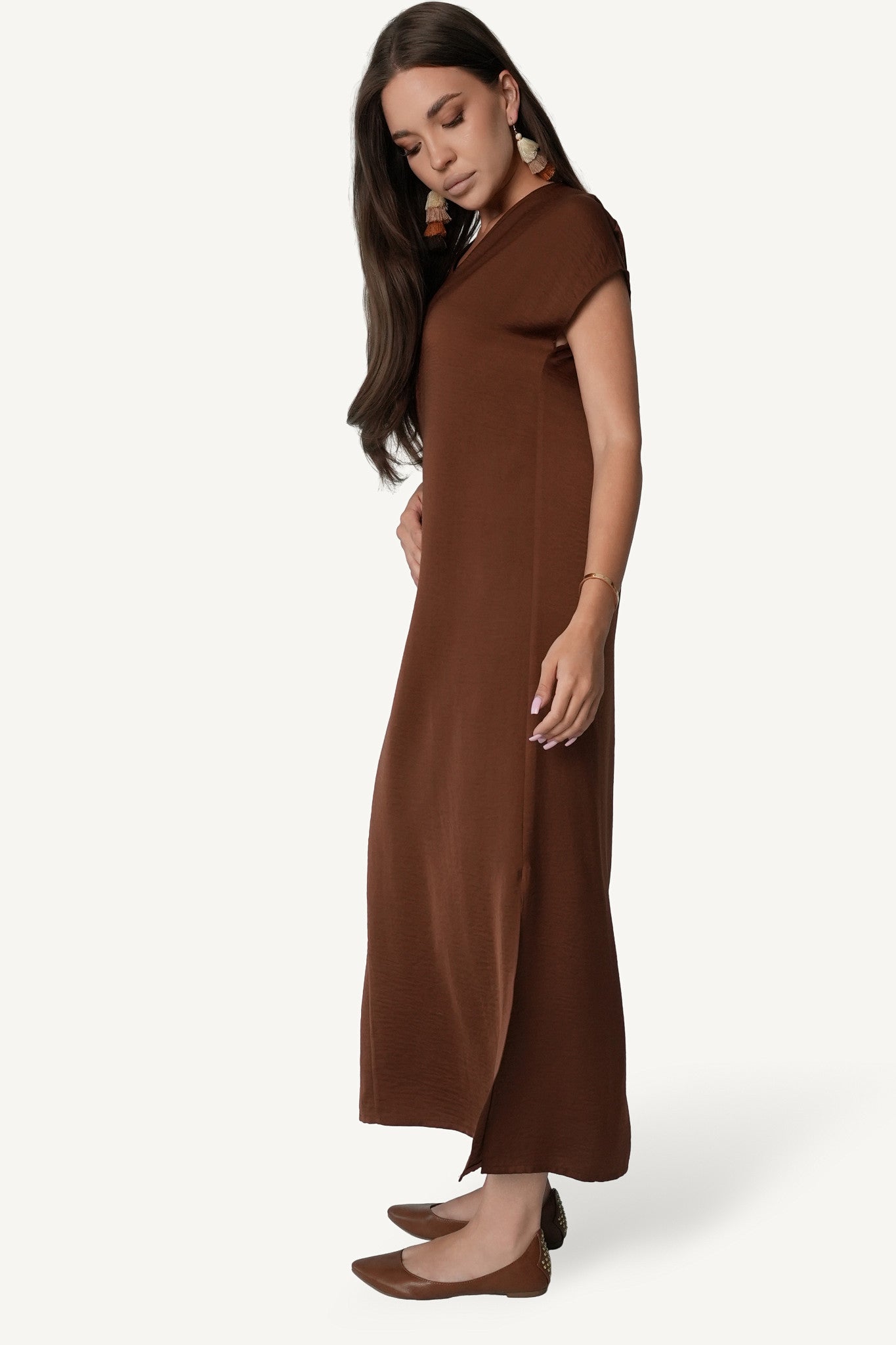 V-Neck Maxi Dress