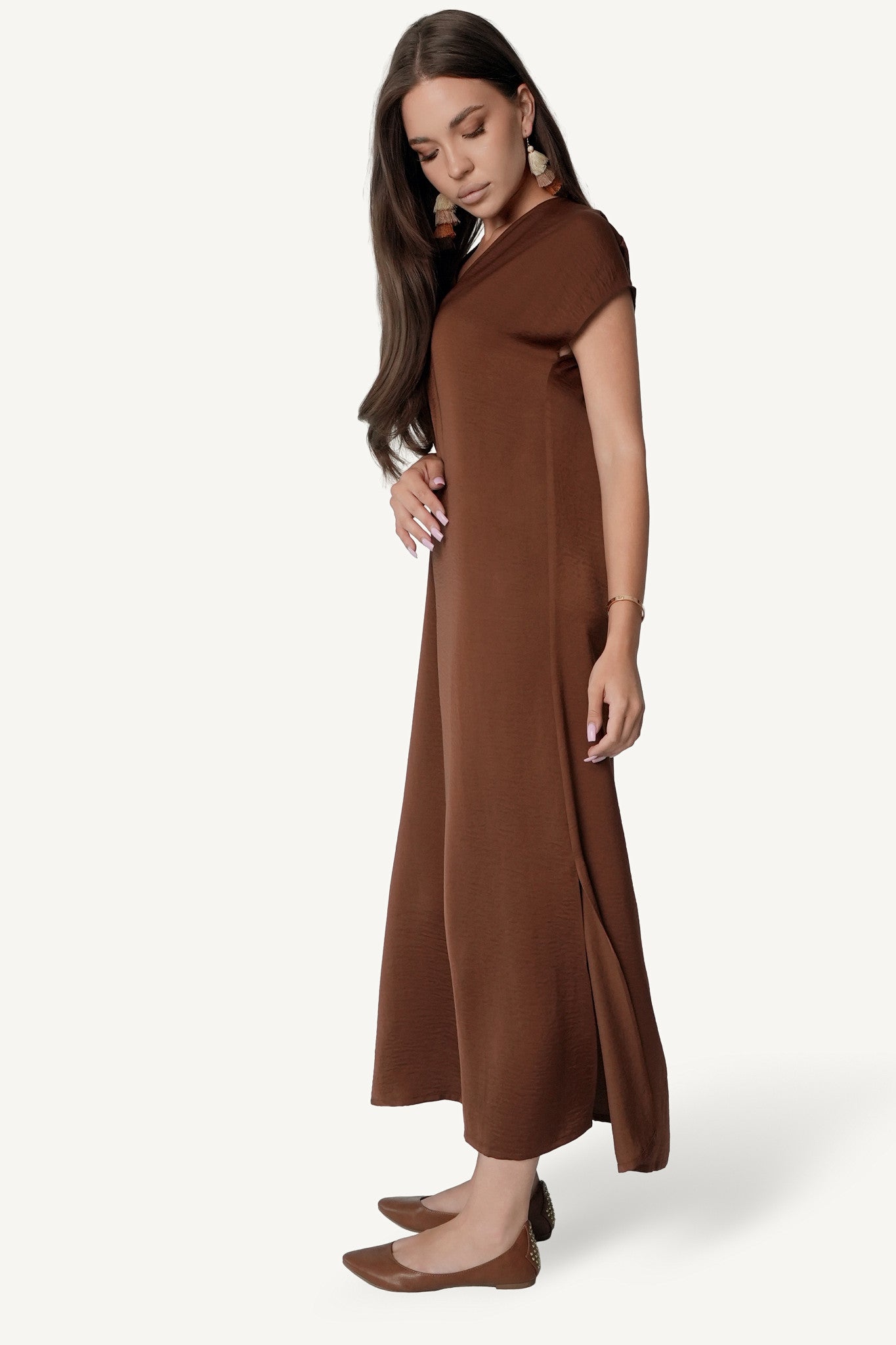 V-Neck Maxi Dress