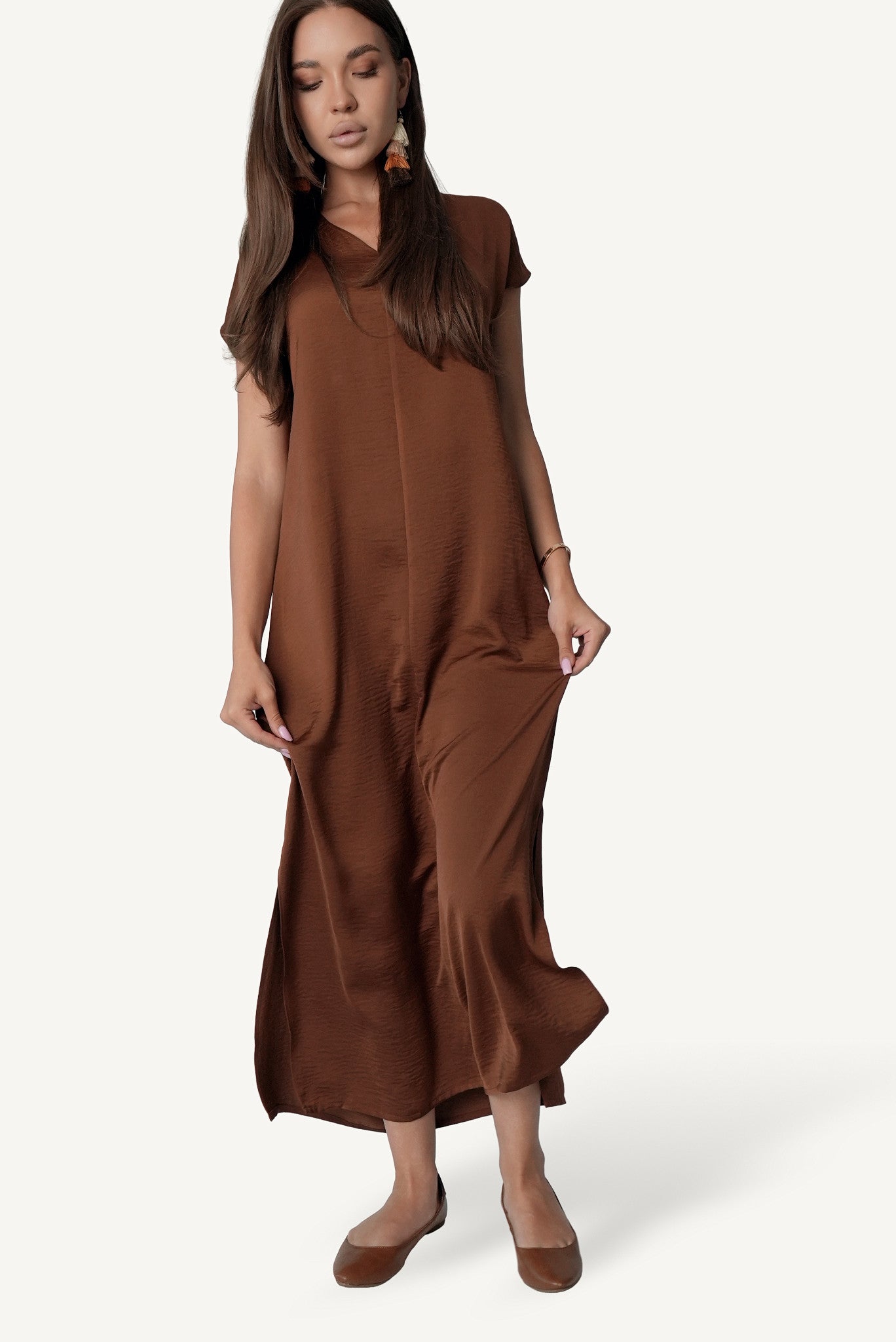 V-Neck Maxi Dress