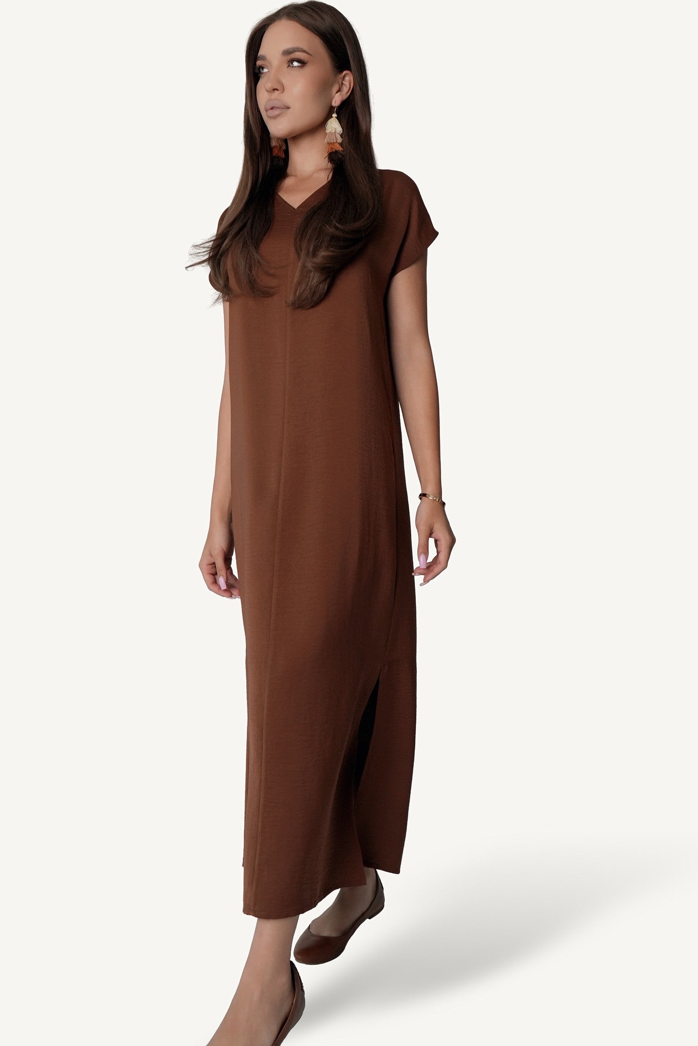 V-Neck Maxi Dress