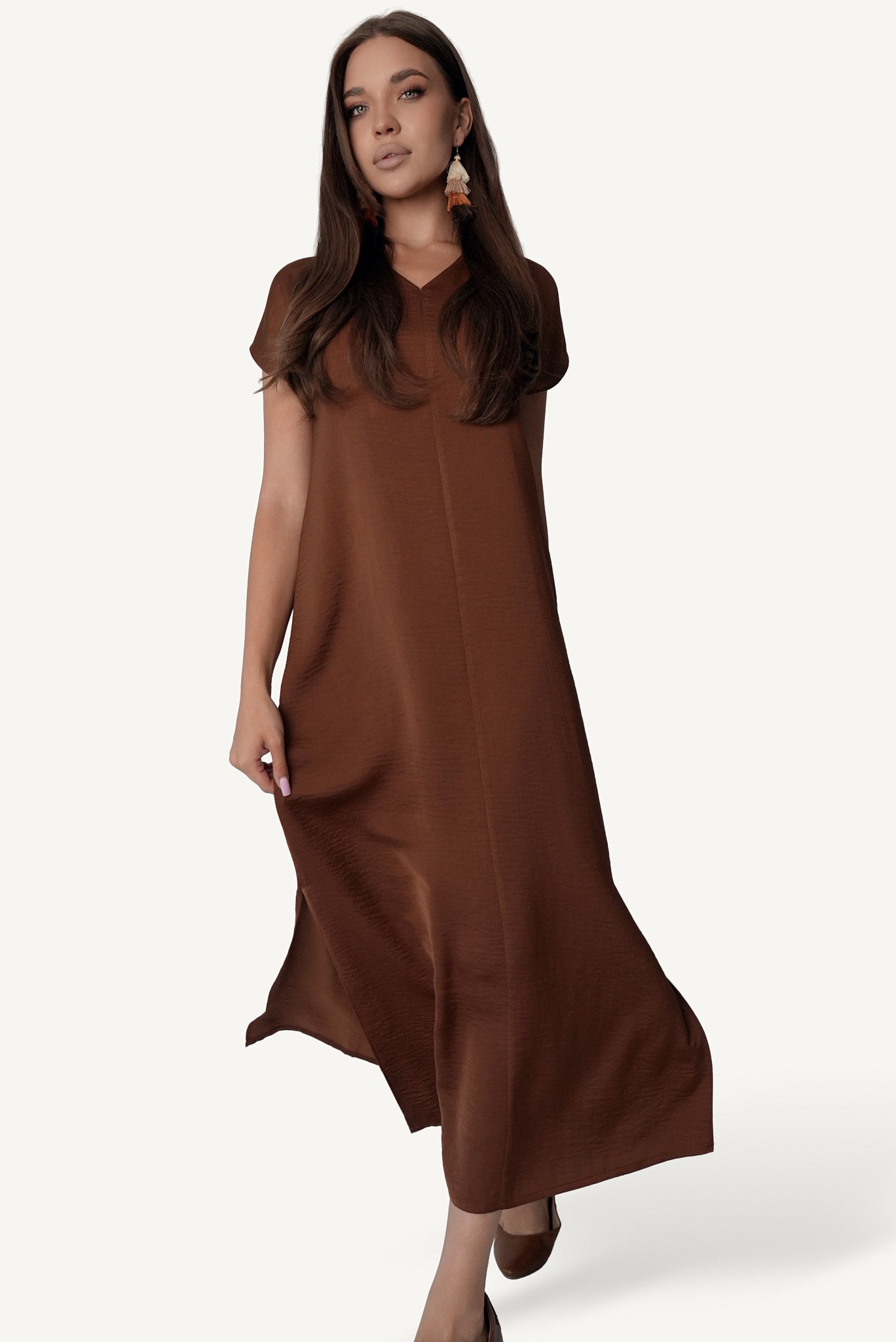 V-Neck Maxi Dress