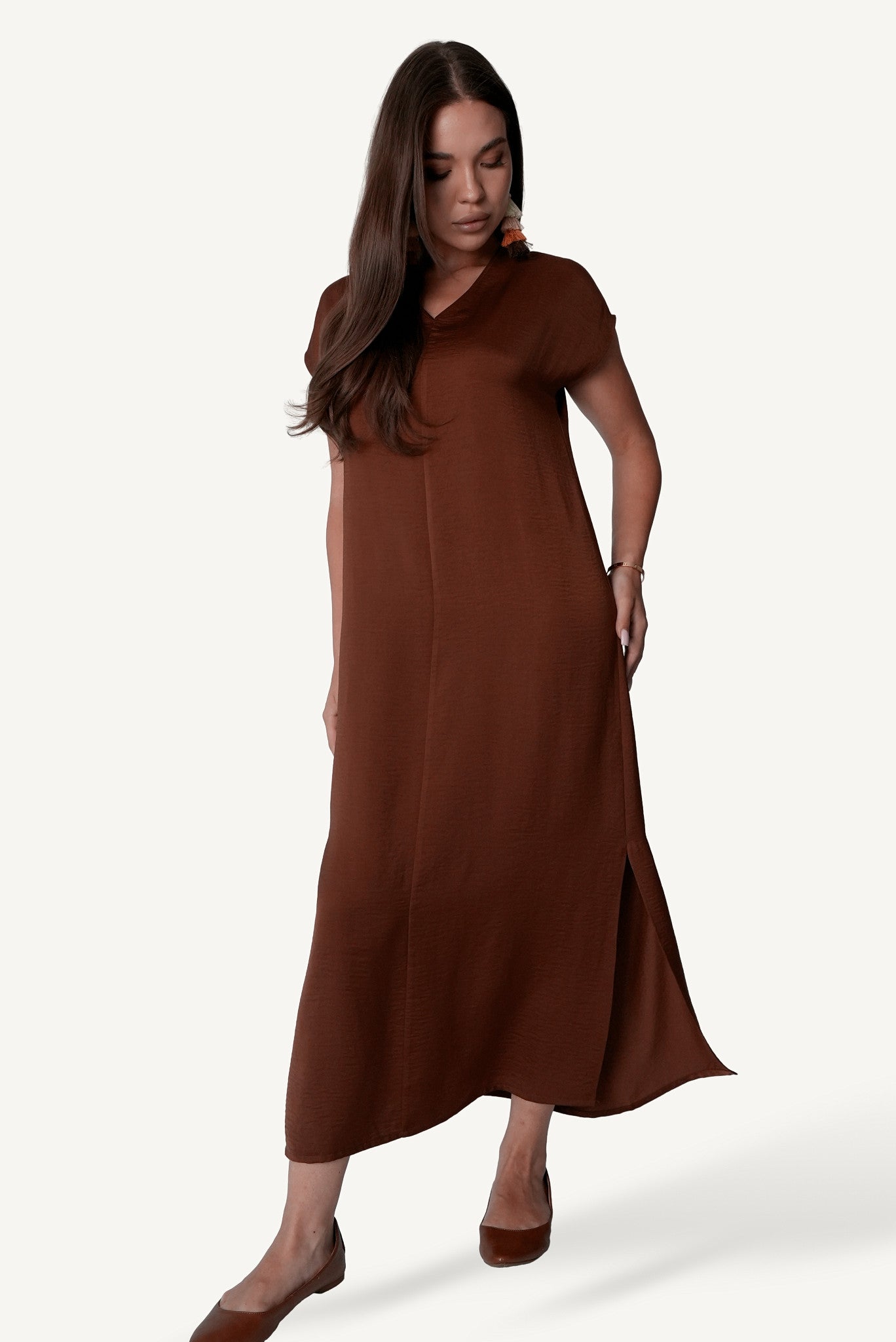 V-Neck Maxi Dress
