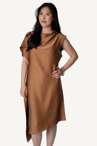 Asymmetric Draped Dress