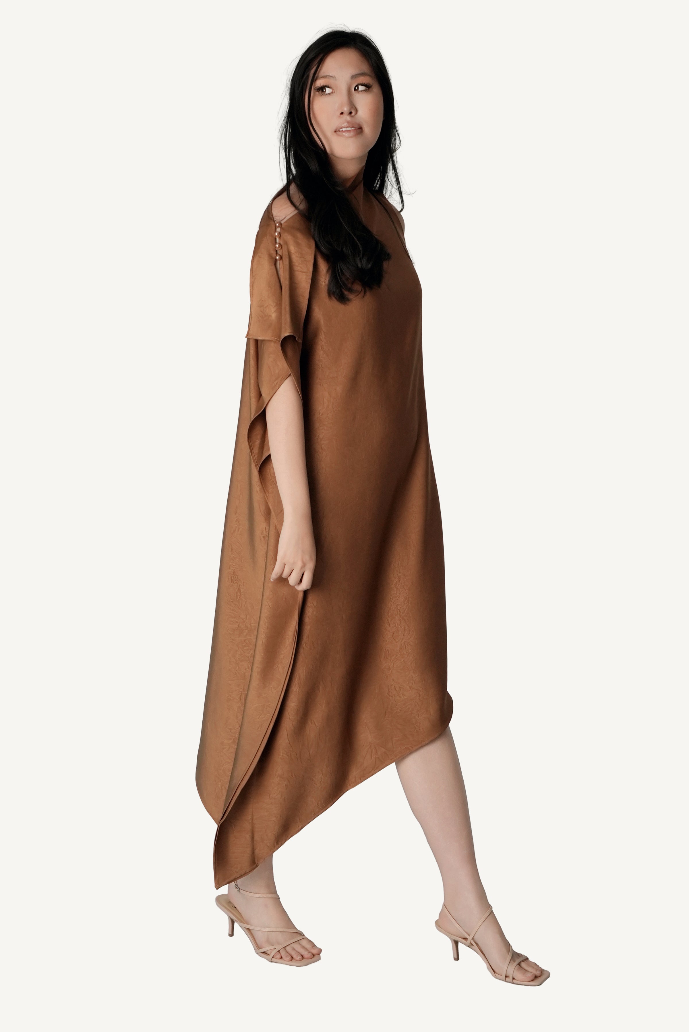 Asymmetric Drape Dress L