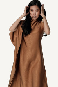 Asymmetric Draped Dress