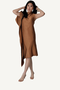 Asymmetric Draped Dress