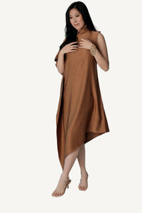 Asymmetric Draped Dress