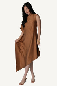 Asymmetric Draped Dress