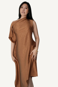 Asymmetric Draped Dress