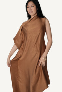 Asymmetric Draped Dress