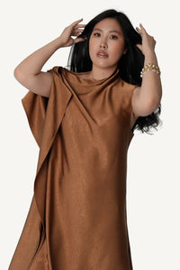 Asymmetric Draped Dress