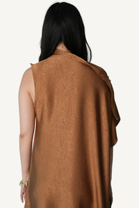 Asymmetric Draped Dress