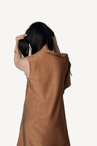 Asymmetric Draped Dress