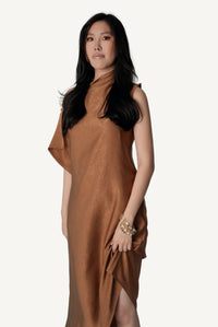 Asymmetric Draped Dress
