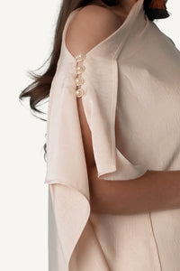 Asymmetric Draped Dress