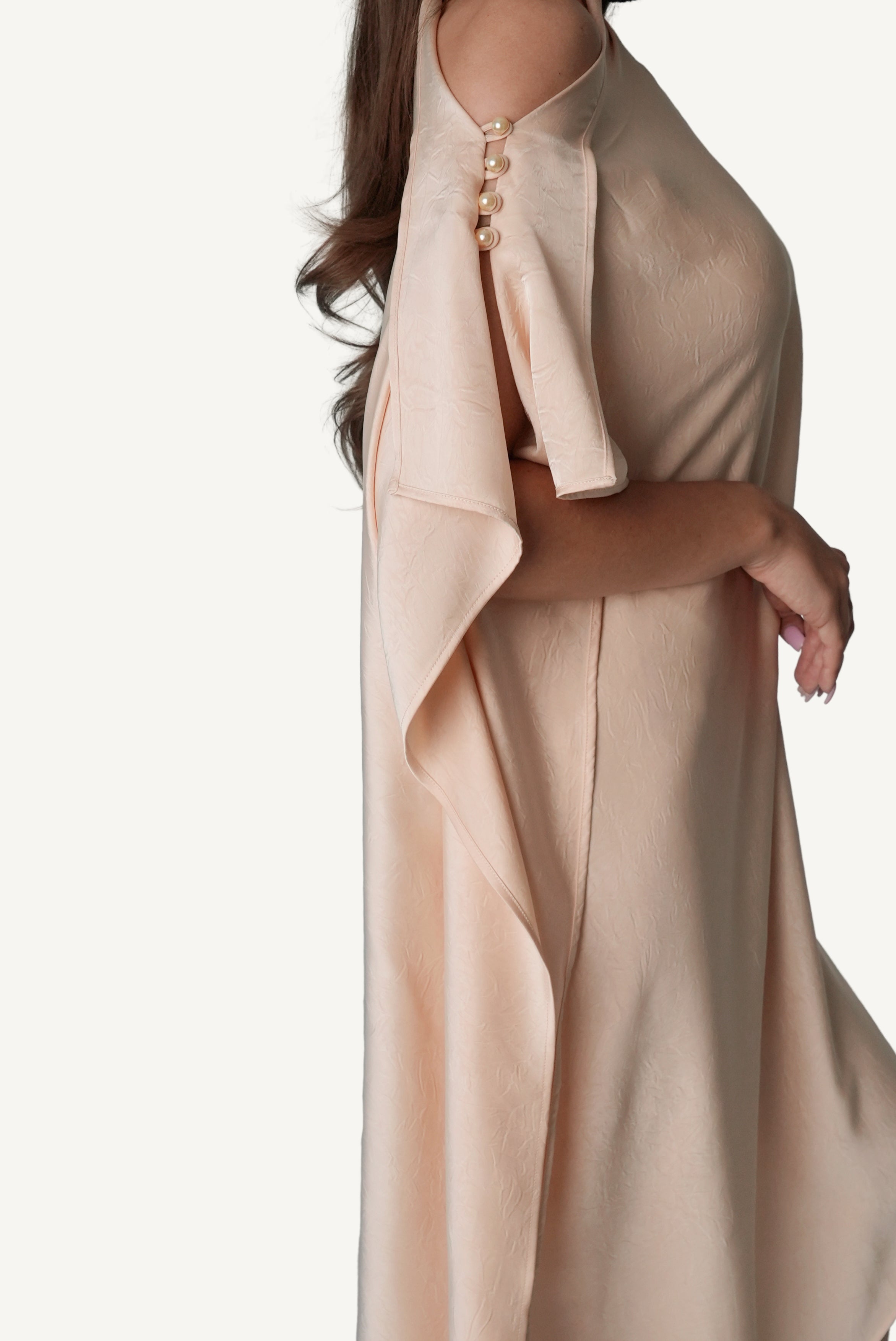 Asymmetric Draped Dress
