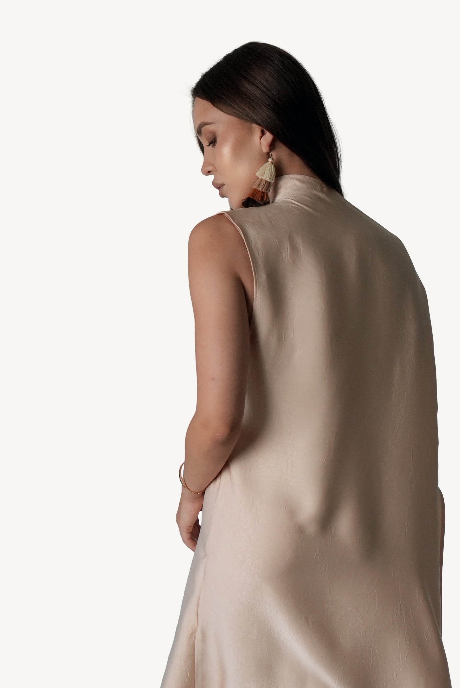 Asymmetric Draped Dress