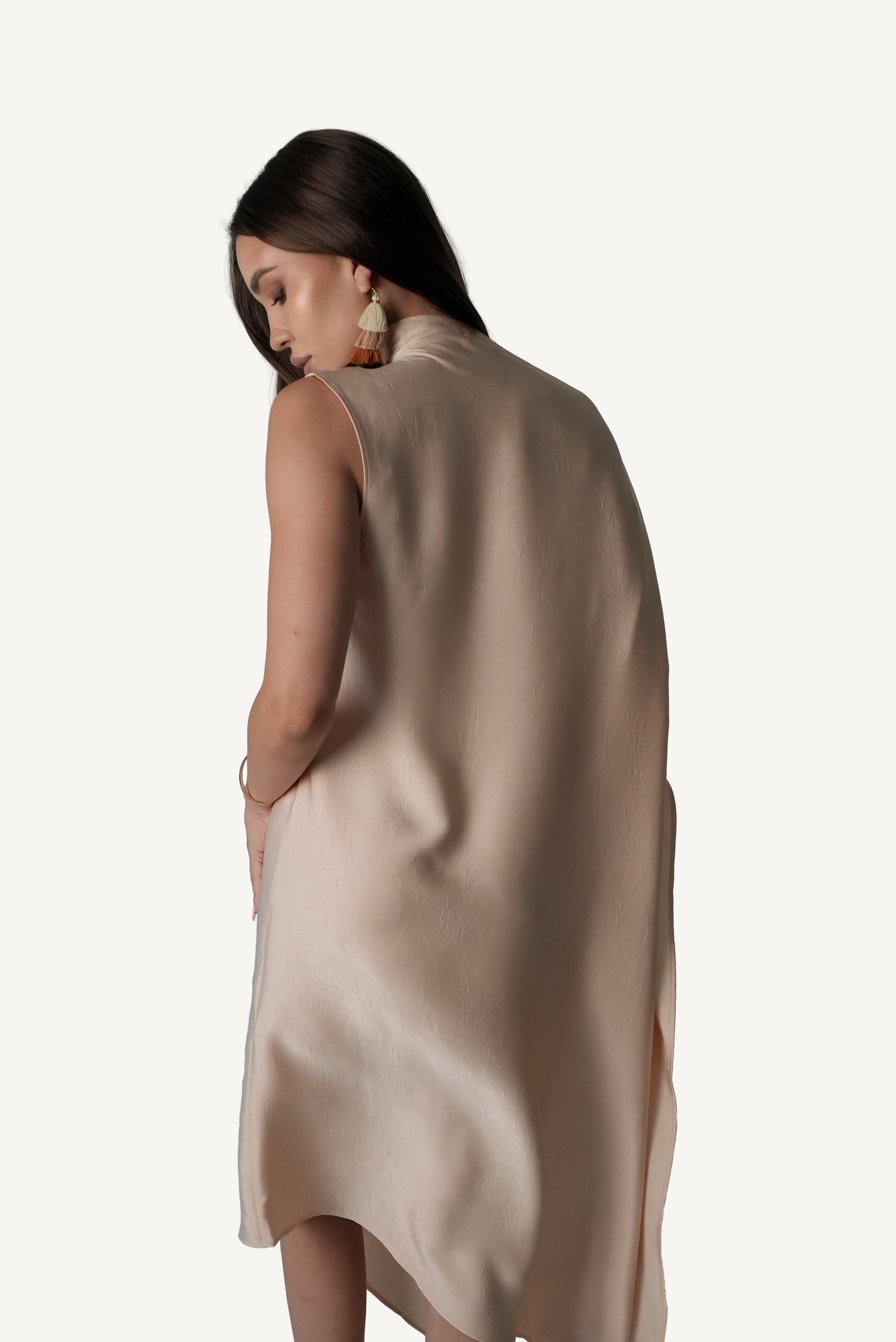 Asymmetric Draped Dress