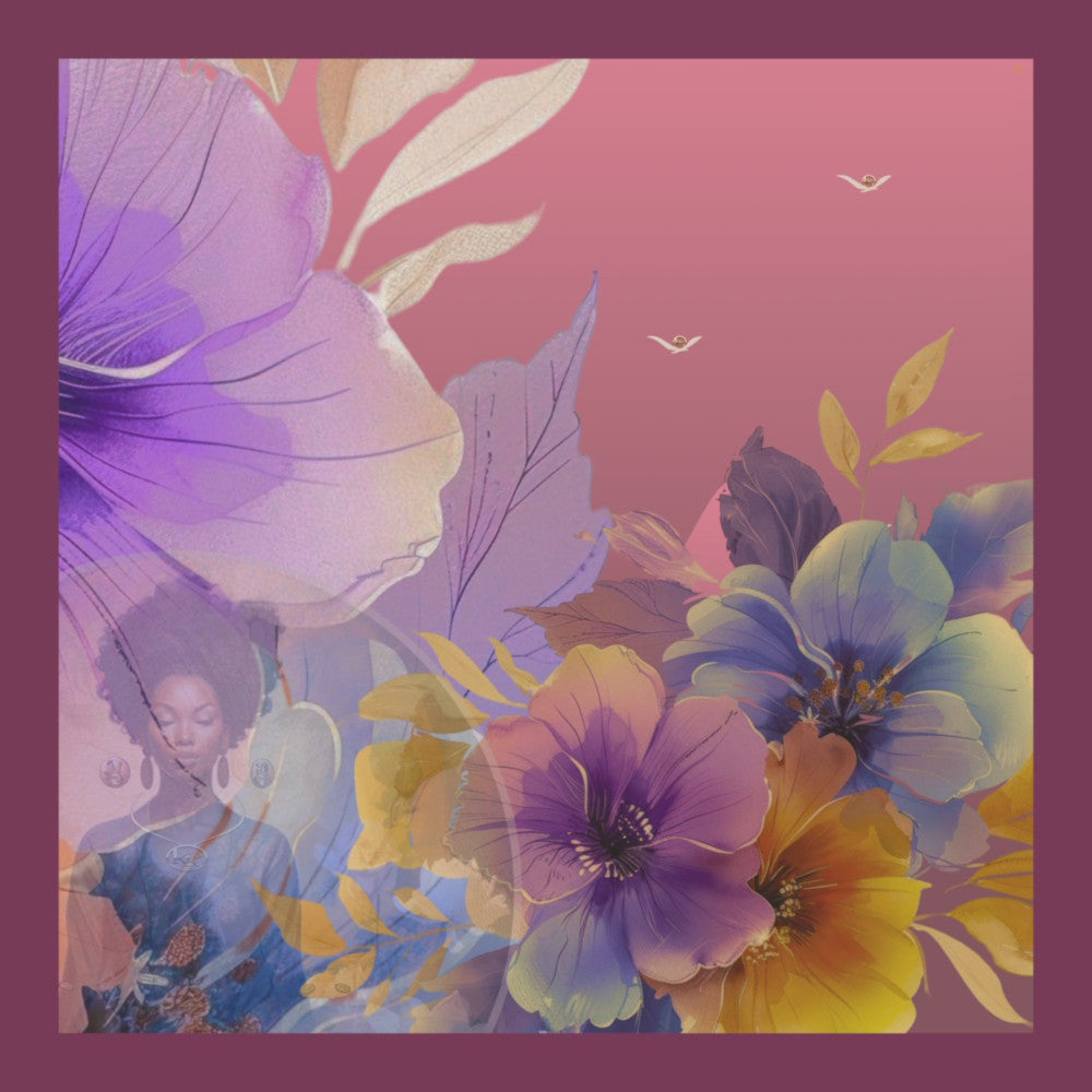 Mazonkiki wearable art silk scarf — Kiki's photography printed on 100% satin silk, limited edition