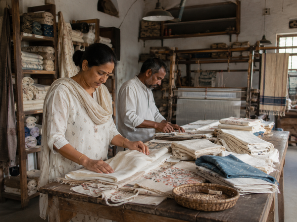 Textile artisans in India