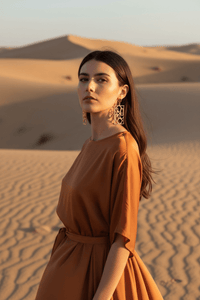 Abstract Geometric Gold Earrings - EarringsMAZONKIKI