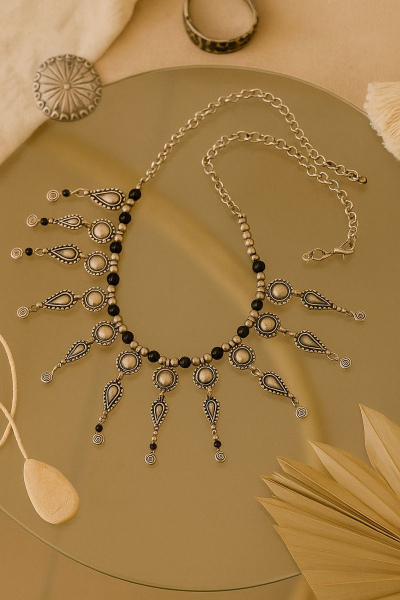 Antique Teardrop Boho Choker Necklace - NecklaceMAZONKIKI