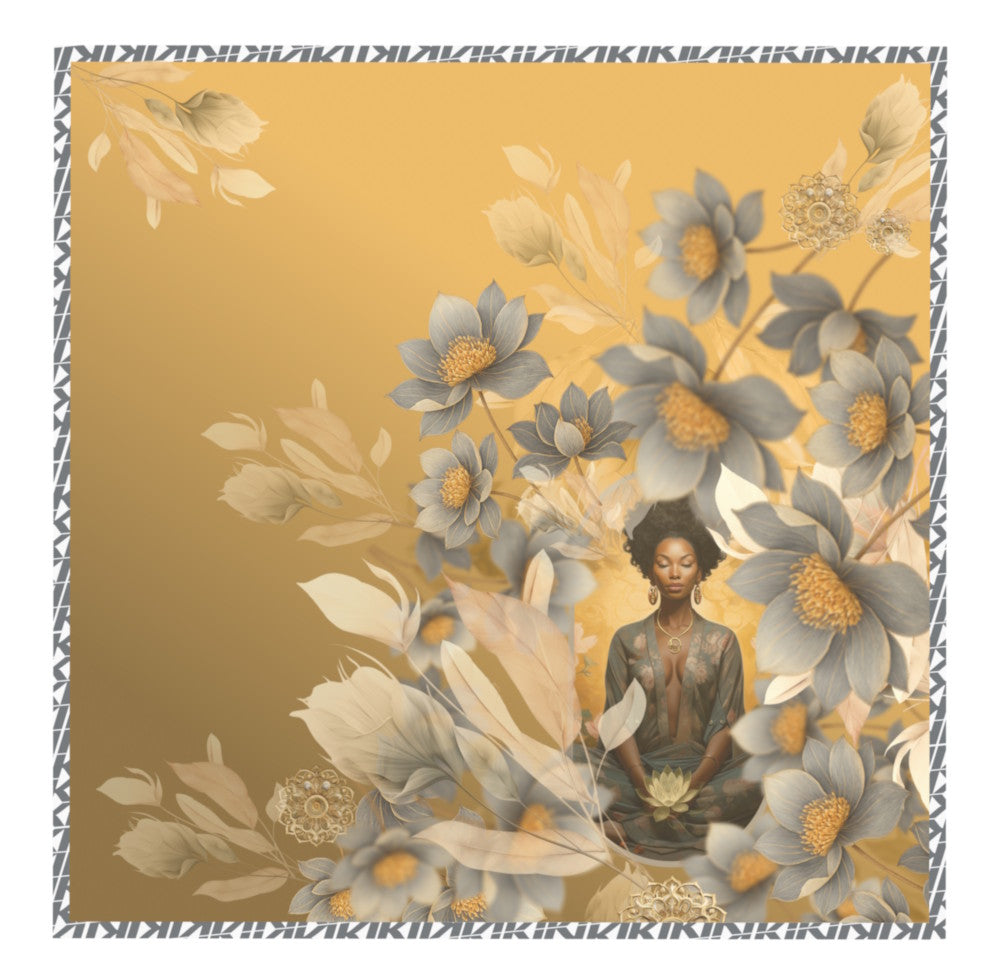Mazonkiki wearable art silk scarf — Kiki's photography printed on 100% satin silk, limited edition