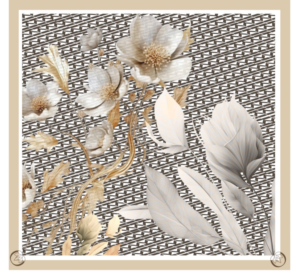 Mazonkiki wearable art silk scarf — Kiki's photography printed on 100% satin silk, limited edition