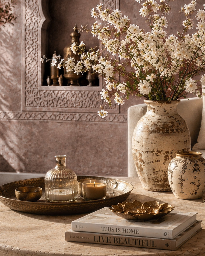 Mazonkiki home collection featuring artisan textiles from India and Vietnam — placeholder