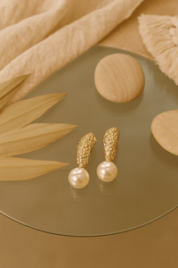 Baroque Pearl Drop Earrings - EarringsMAZONKIKI