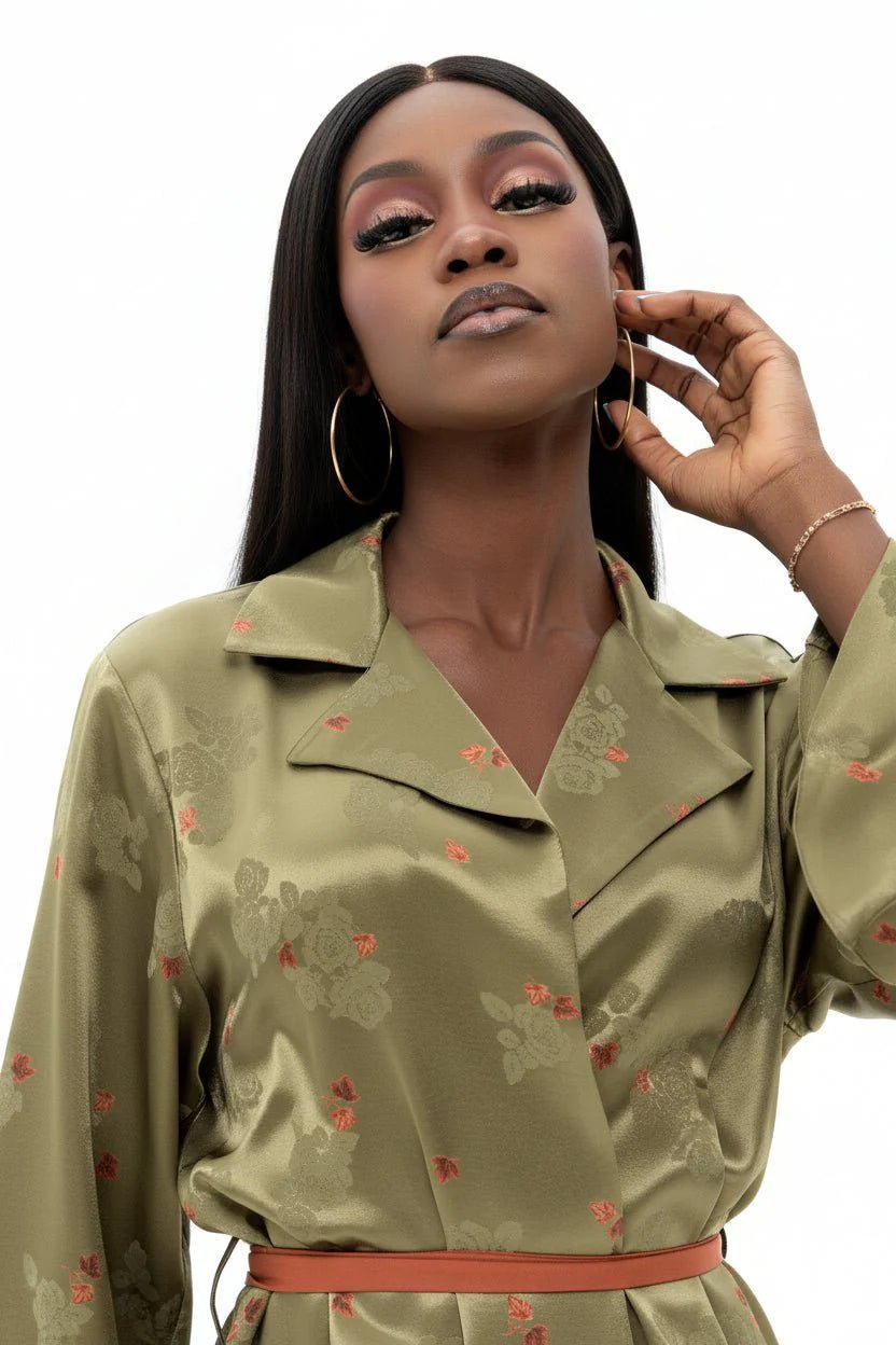 Belted Kimono Lounge Set - lounge setMAZONKIKI