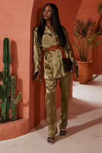 Belted Kimono Lounge Set - lounge setMAZONKIKI