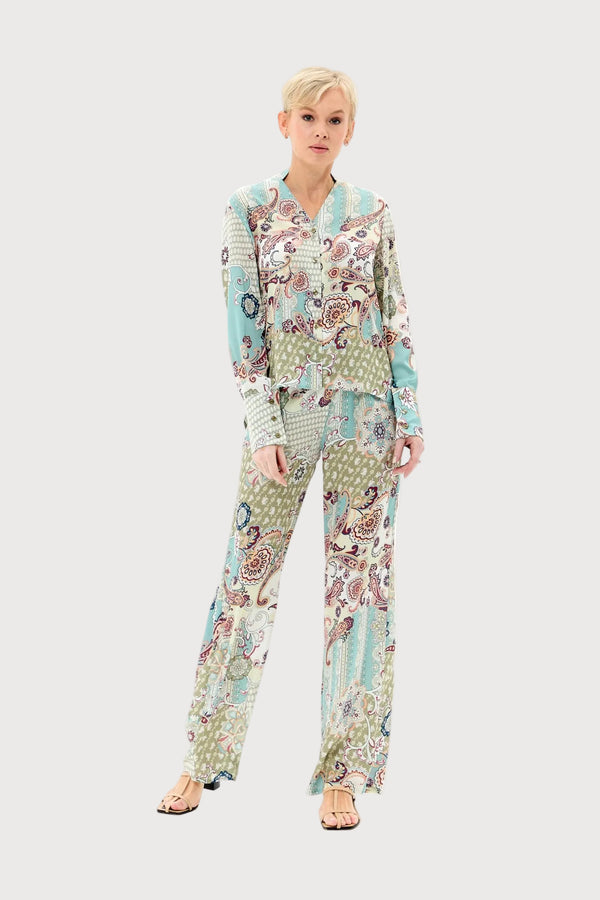 Printed Pants Set