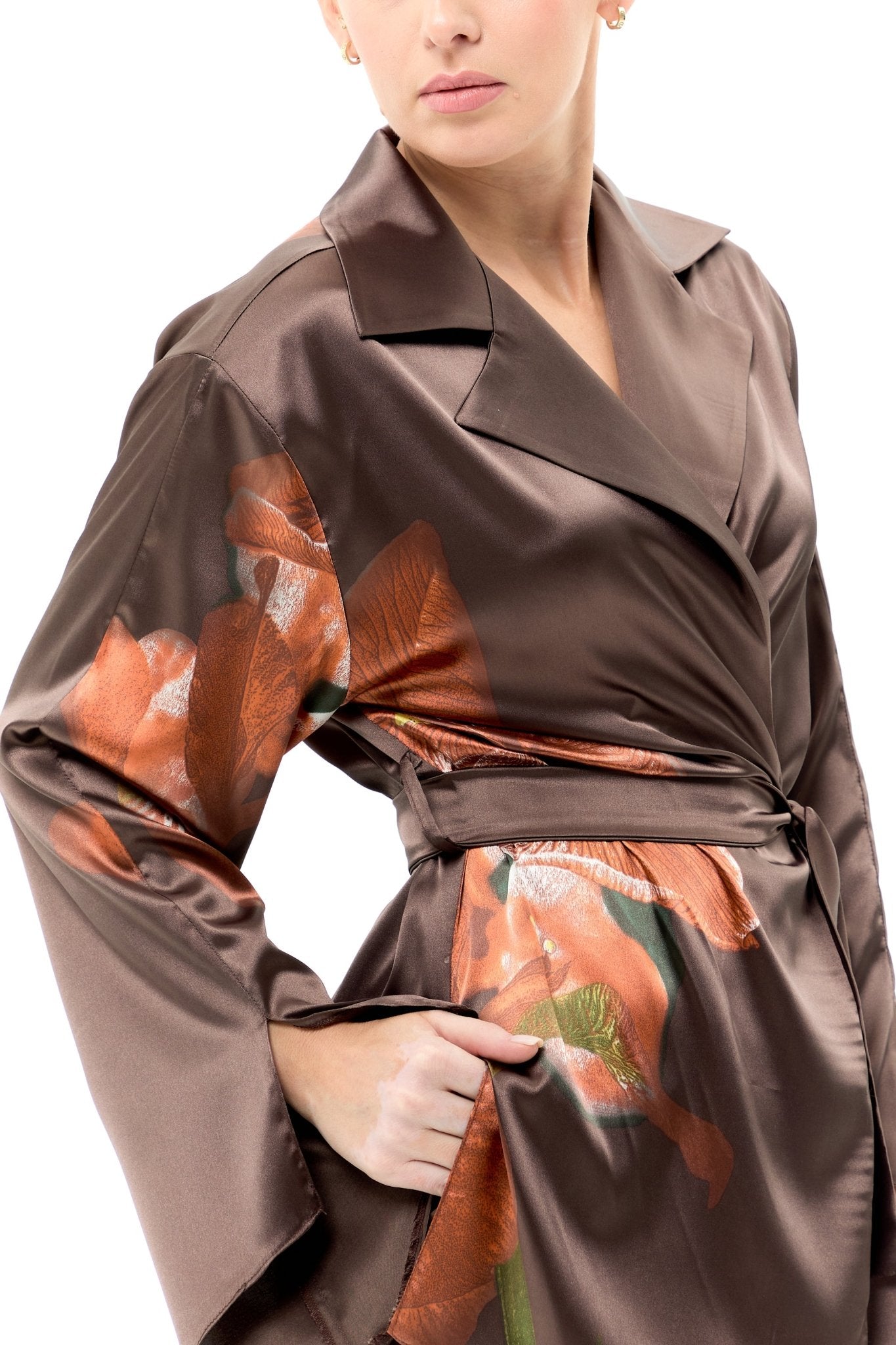 Bronze Elegance Pantsuit Set - lounge setMAZONKIKI