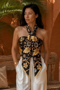 Chain Luxury Silk Scarf - ScarvesMAZONKIKI