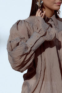 Cotton Gauze Blouse - Romantic Whisper - BlouseMAZONKIKI