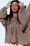 Crushed Clay Blouse - BlouseMAZONKIKI